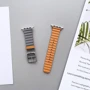 Аксесуар для Watch Double Genuine Leather Watch Band Orange/Grey (BLAP181275) для Apple Watch 38/40/41mm
