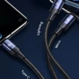 Кабель Usams USB/USB-C Cable to Lightning/microUSB/USB-C Triple Head 3in1 100W 1.2m Black (US-SJ511) фото 3