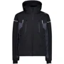 Гірськолижна куртка CMP Man Jacket Zip Hood (31W0337-U901) 58 чорна з капюшоном