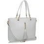Жіноча сумка тоут Ricco Grande біла (1l953-white): Фактура матова, Зерниста