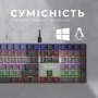 Клавіатура GamePro MK145R Red Switch Low Profile Dark Gray: Кількість клавіш 111