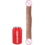 Двойной фаллоимитатор King Cock 12" Slim Double Dildo, 30x3.3 см, телесный