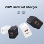 Зарядное устройство Baseus Wall Charger USB-C+USB Cube Fast Charger 20W Cluster Black (P10111403113-00) фото 13