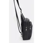 Мужская сумка-слинг Borsa Leather через плечо черная (K1a1003bl-black): Тип Сумки