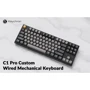 Клавиатура Keychron C1 Pro 87 Key QMK/VIA K pro Red EN/UKR White Led Black (C1PK1_KEYCHRON): Тип клавиш механический