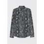 Рубашка H&M 7178548 48 серая с длинным рукавом