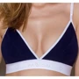 Спортивный топ с двойными бретелями Passion PS007 TOP navy blue, size XL