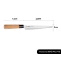 Нож Fissman Wakizashi 20 см (X50CrMoV15 сталь): Рукоятка Дерево