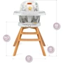 Стульчик для кормления MoMi WOODI (цвет - flowers)