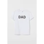 Футболка H&M 7219309 L белая с принтом