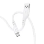 Кабель Hoco USB Cable to USB-C X97 Crystal 2.4A 20W 1m White: Тип USB Cable - USB-C