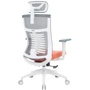 Кресло офисное OfficePro Balance (OC550-W-DG-OR): Материал обивки Ткань, С сеткой