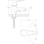 Змішувач для раковини TAU SL-2A143C