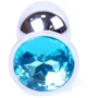 Анальная пробка Boss Series - Jewellery Silver PLUG Light Blue S (BS6400014)