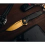 Ніж SOG Terminus XR LTE, Carbon/Gold (SOG TM1033-BX): Довжина клинка, см 7.49
