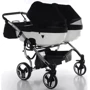Универсальная коляска для двойни 2 в 1 Junama Diamond S-line Duo 03, черный (JD-SL-DUO-03): Количество блоков 2