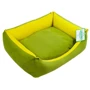 Лежак Luсky Pet Ліра-new №1 зелено-жовтий 40х50х16 см (555045)