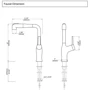Смеситель для раковины Lefton Single-Hole Rotatable and Pull-Out Faucet-BF2205 Chrome: Материал Латунь