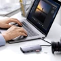 Адаптер Ugreen Adapter CM212 USB-C to USB-C+2хUSB 3.0+HDMI+RJ45+SD Gray (50852) фото 7
