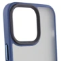 Чехол для iPhone Mobile Case TPU+PC Metal Buttons Blue for iPhone 14 Plus: Материалы поликарбонат и полиуретан