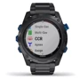 Смарт-часы Garmin Descent Mk2i Bundle Titanium Carbon Grey w. Titanium Band w. Descent T1 (010-02132-12): Цвет ремешка черный
