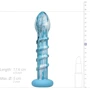 Анальный фаллоимитатор Gildo - Ocean Wave Glass Dildo