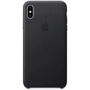 Чехол для iPhone Apple Leather Case Black (MRWT2) for iPhone Xs Max