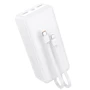 Внешний аккумулятор Hoco Power Bank 30000mAh J118B with Cable White