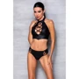 Комплект из эко-кожи Nancy Bikini black XXL/XXXL - Passion