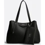Женская сумка шоппер GUESS ECO BRENTON GIRLFRIEND SATCHEL черная (HWEVG839009-BLA)