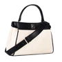 Жіноча сумка тоут Guess Uptown Chic Turnlock Satchel чорно-біла (HWHG7301050-BLA): Стать жіночий
