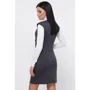 Платье FashionUp PL-1804A 42 серое повседневное до середины бедра: Состав Вискоза, Полиэстер, Эластан