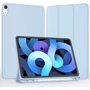 Аксессуар для iPad BeCover Tri Fold Soft TPU with Pencil mount Light Blue for iPad Air 2020/iPad Air 2022 (711108): Цвет голубой