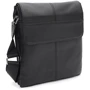 Мужская сумка планшет Borsa Leather черная (K1b064bl-black)