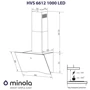 Вытяжка Minola HVS 6612 BL 1000 LED: Рекомендуемая площадь помещения (при высоте 2,7 м), м² более 28.5