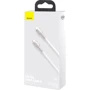Кабель Baseus Cable USB-C to Lightning Cafule Metal PD 20W 1m White (CATLJK-A02) фото 9