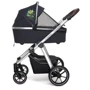 Универсальная коляска 2 в 1 Baby Design BUENO 117 GRAPHITE (с вышивкой): Ширина шасси 60 см