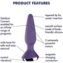 Анальная смарт-пробка Satisfyer Plug-ilicious 1 (фиолетовая)