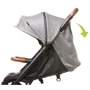Прогулянковий візочок 4Baby TWIZZY XXII Grey: Матеріал коліс полиуретан