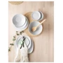 Салатник ІКЕА IKEA 365+ білий 22 см (802.796.87): Матеріал Фарфор