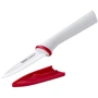Нож для овощей Tefal Ingenio Ceramic White с чехлом 8 см (K1530314): Лезвие Камни из карбида и керамики