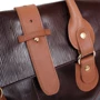 Женская сумка саквояж Laskara коричневая (LK-DD233-choco-cognac): Материал Натуральная кожа