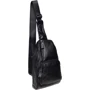 Чоловіча сумка-слінг Borsa Leather чорна (K1029-black): Матеріал Натуральна шкіра