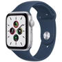 Apple Watch SE 44mm GPS+LTE Silver Aluminum Case with Abyss Blue Sport Band (MKRJ3)