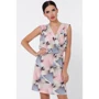Платье FashionUp PL-1630F 42 розовое повседневное до середины бедра