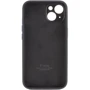Чехол для iPhone Mobile Case Silicone Case Full Camera Protective Black for iPhone 15: Цвет черный