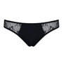 Трусики-слипы с кружевной сеточкой Dina Thong black XXL/XXXL - Passion