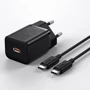 Зарядное устройство Baseus USB-C Wall Charger Super Si 25W Black with Cable USB-C to USB-C (TZCCSUP-L01): Тип сетевое