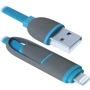 Кабель Defender USB Cable to Lightning/microUSB 1m Blue (87487)