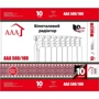 Радиатор биметаллический AAA 500/100 10 2050 Вт білий